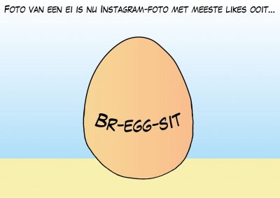 Foto van een ei is nu Instagram-foto met de meeste likes ooit
