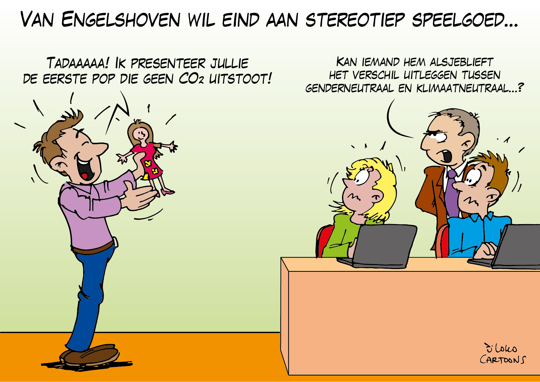 Vernietigen Uithoudingsvermogen hoog Van Engelshoven wil eind aan stereotiep speelgoed... - Loko Cartoons