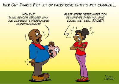 Kick Out Zwarte Piet let op racistische outfits met carnaval
