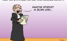 Raad van State zeer krtitisch over coronaspoedwet Corona, coronavirus, coronacrisis, COVID-19