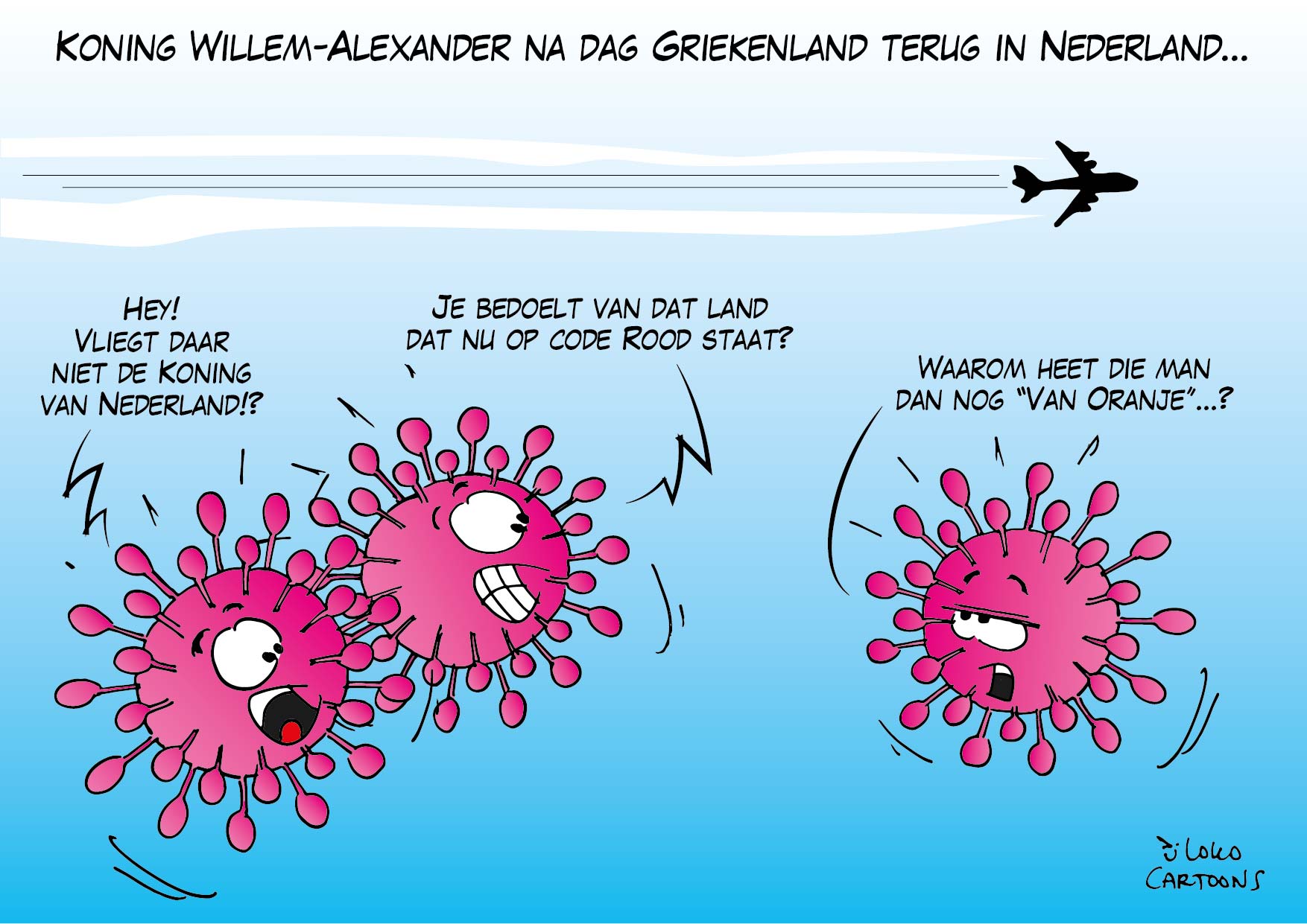Koning Willem-Alexander na dag Griekenland terug in Nederland…