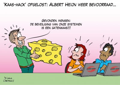 'Kaas-hac'k opgelost: Albert Heijn weer bevoorraad privacy avg