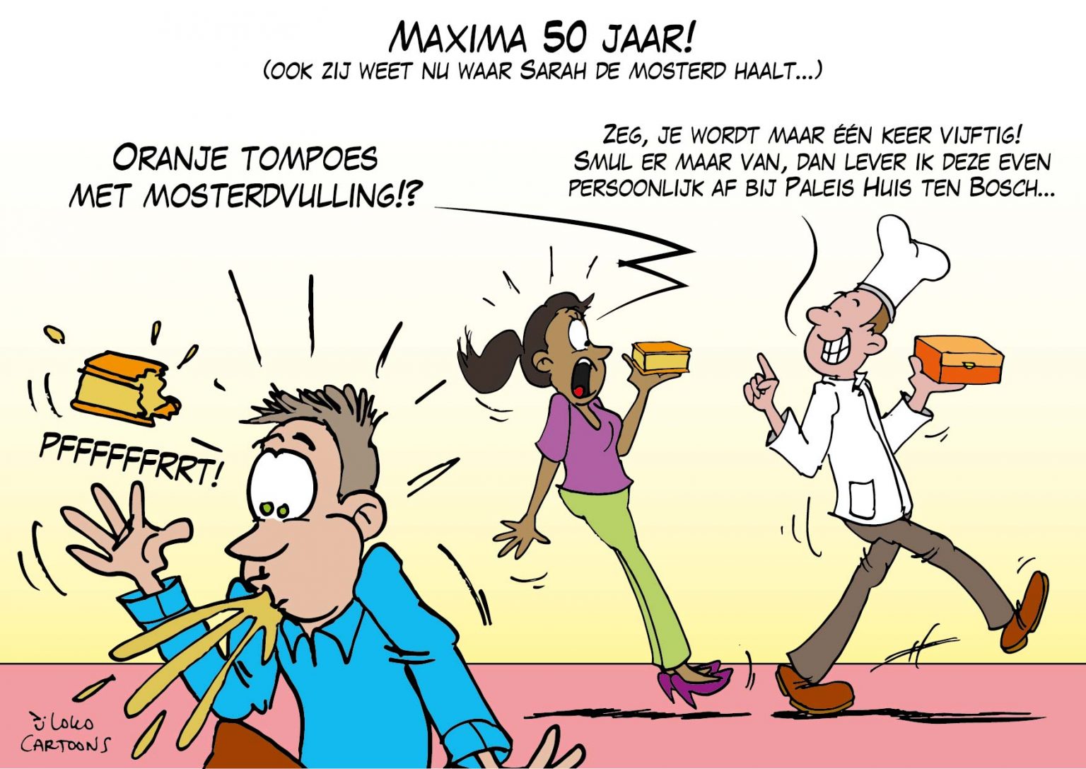 Maxima 50 jaar... - Loko Cartoons
