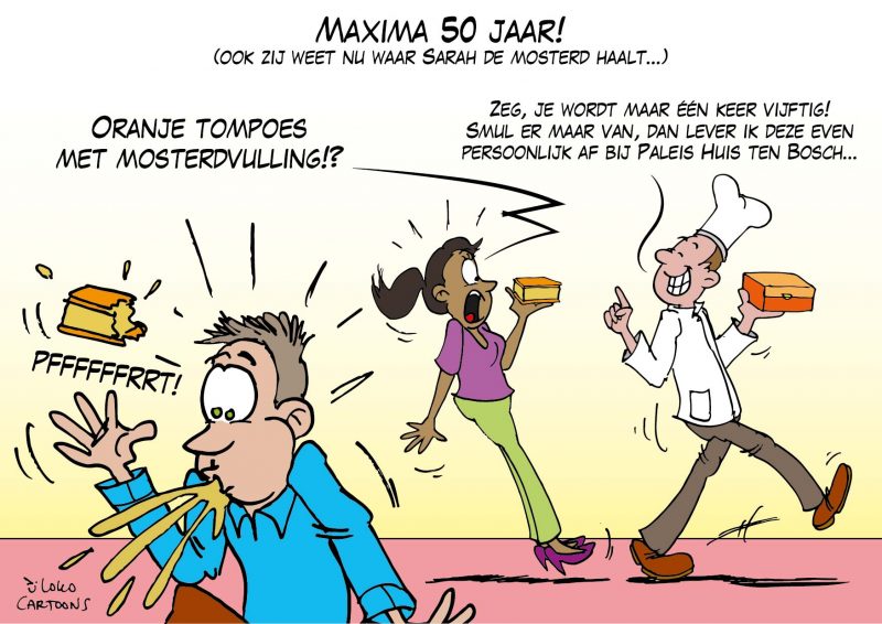 210516 - Maxima 50 jaar (ook zij weet nu waar Sarah de mosterd haalt