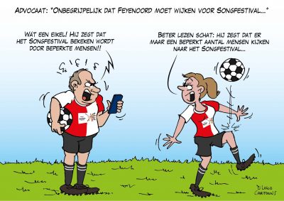 Advocaat: "Onbegrijpelijk dat Feyenoord moet wijken voor Songfestival"