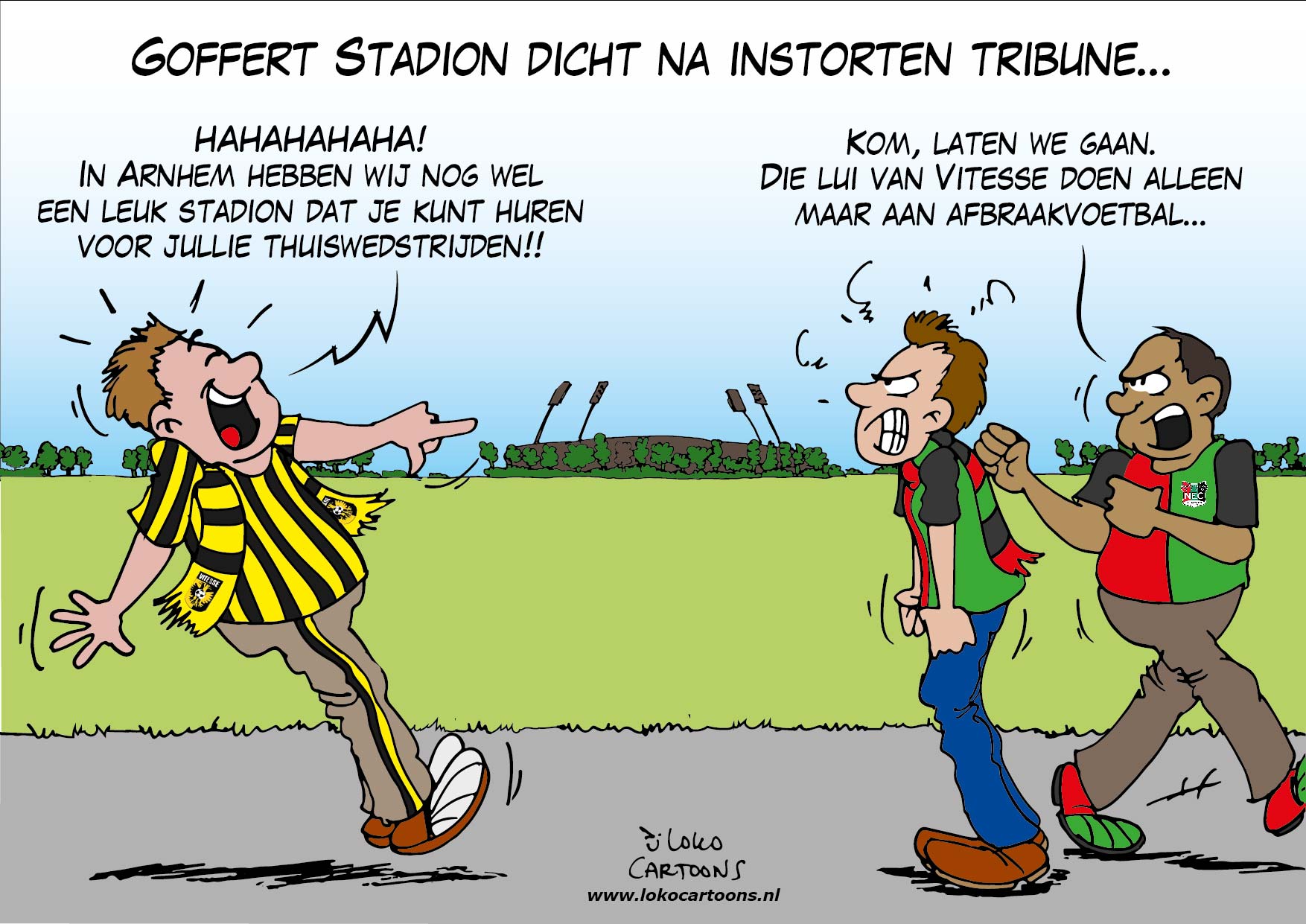 Goffert Stadion dicht na instorten tribune…
