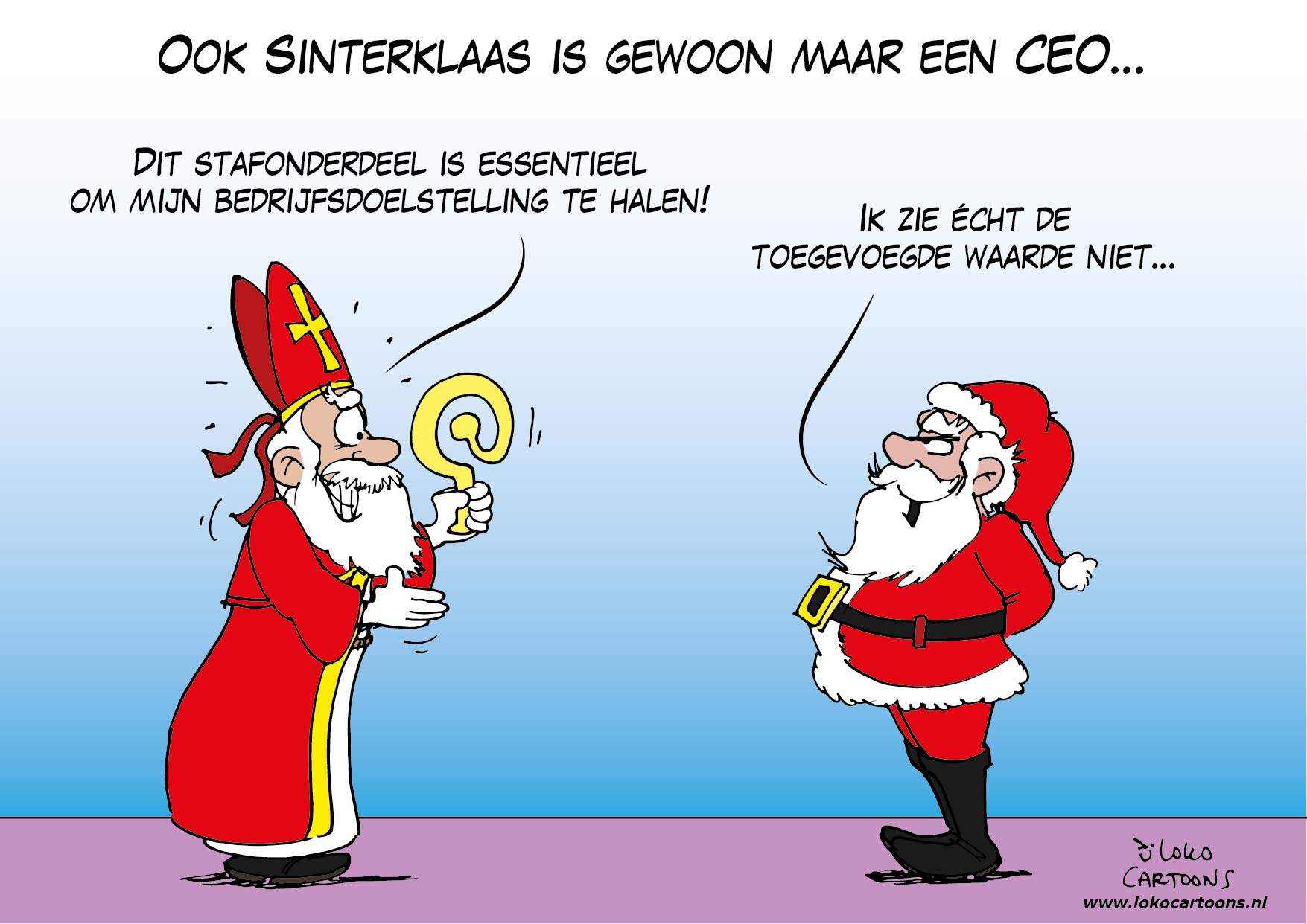 Ook Sinterklaas is gewoon maar een CEO…