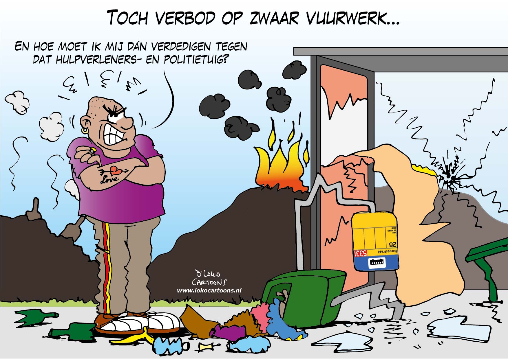 Toch verbod op zwaar vuurwerk…
