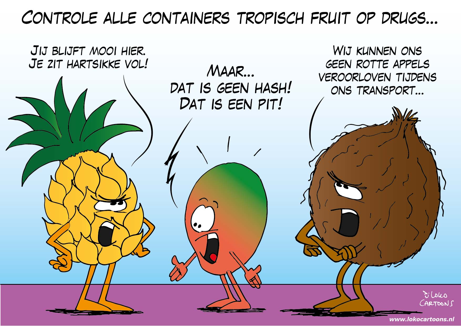 Controle alle containers tropisch fruit op drugs…