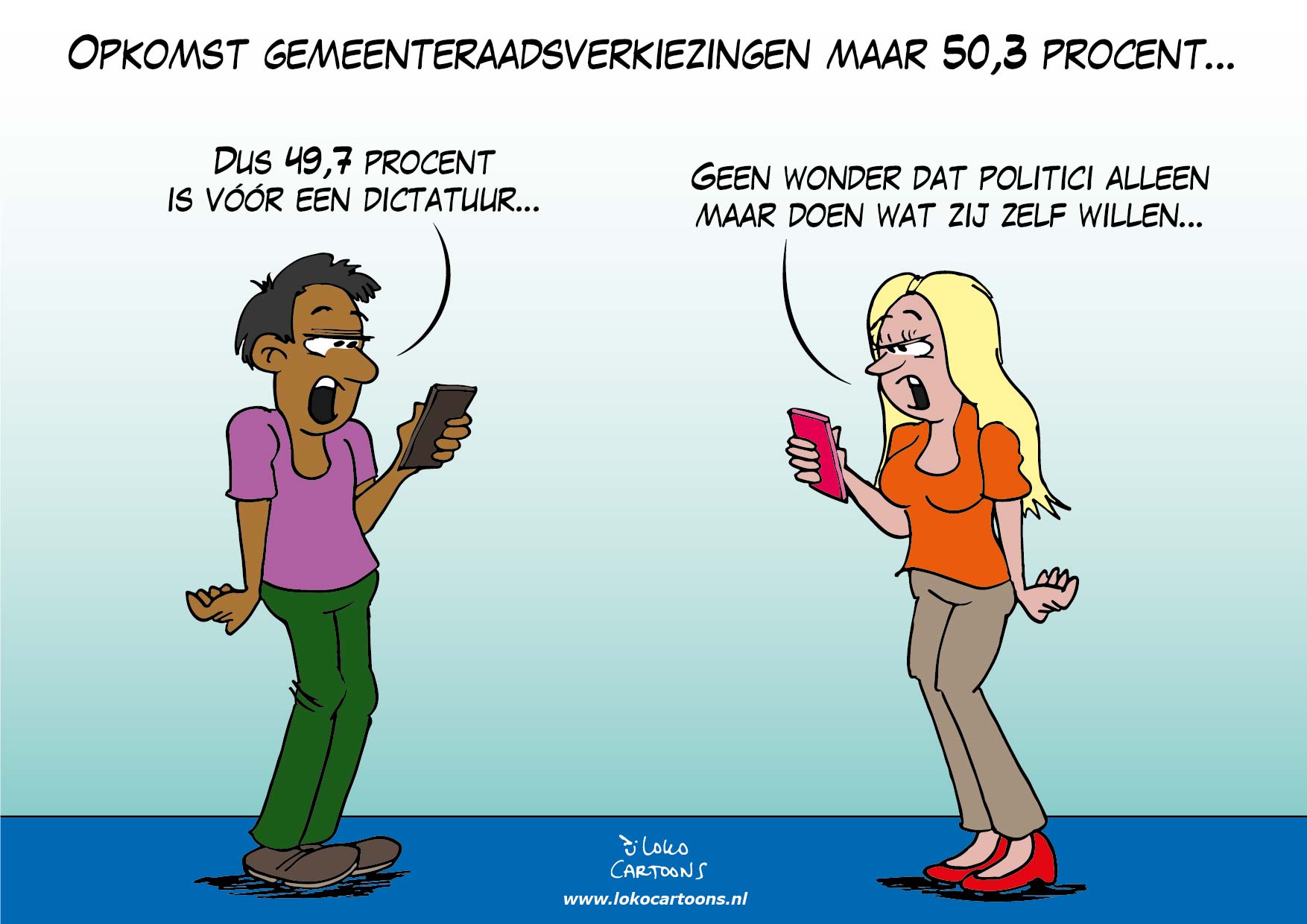 Opkomst gemeenteraadsverkiezingen maar 50,3 procent…