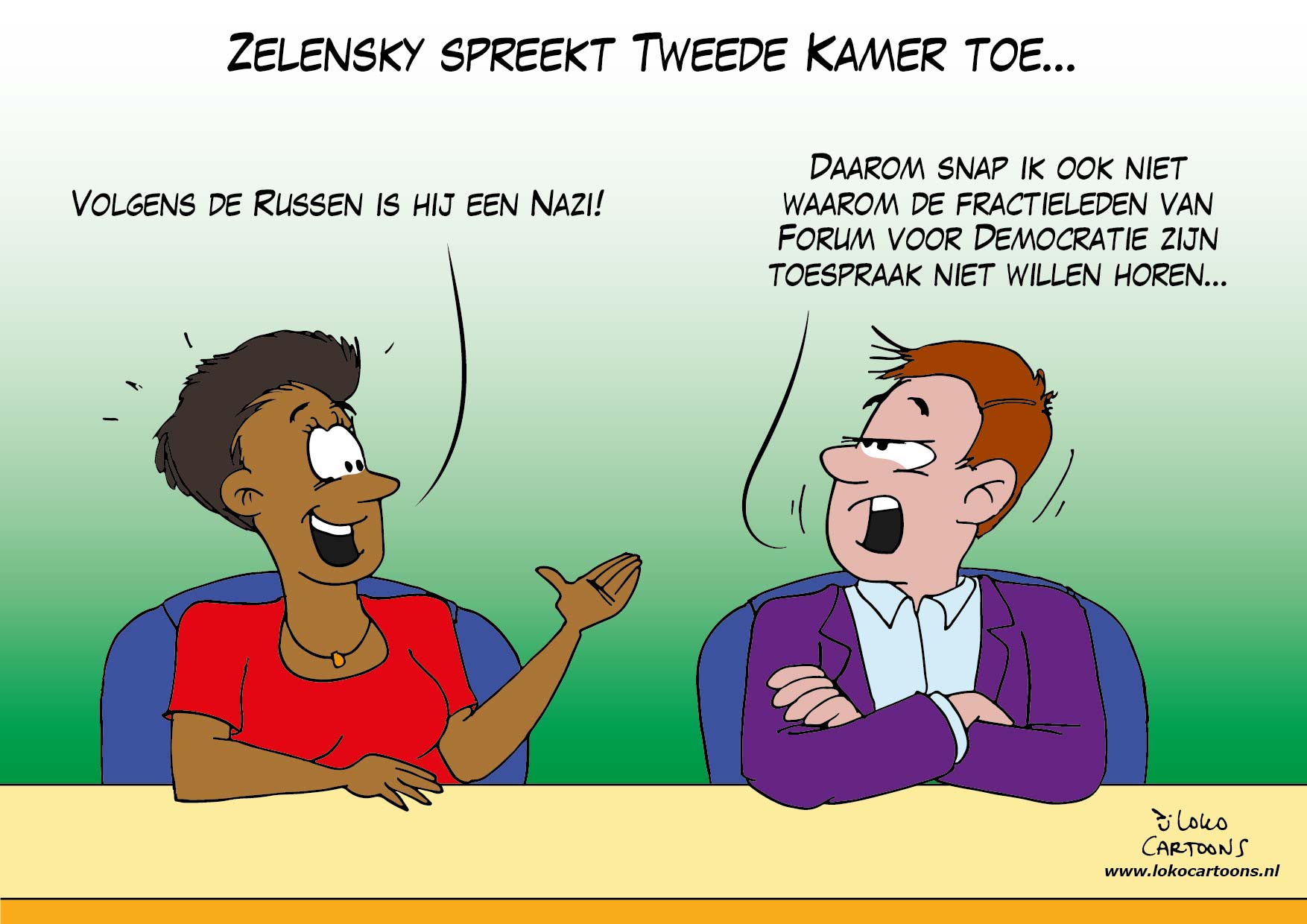 Zelensky spreekt Tweede Kamer toe…