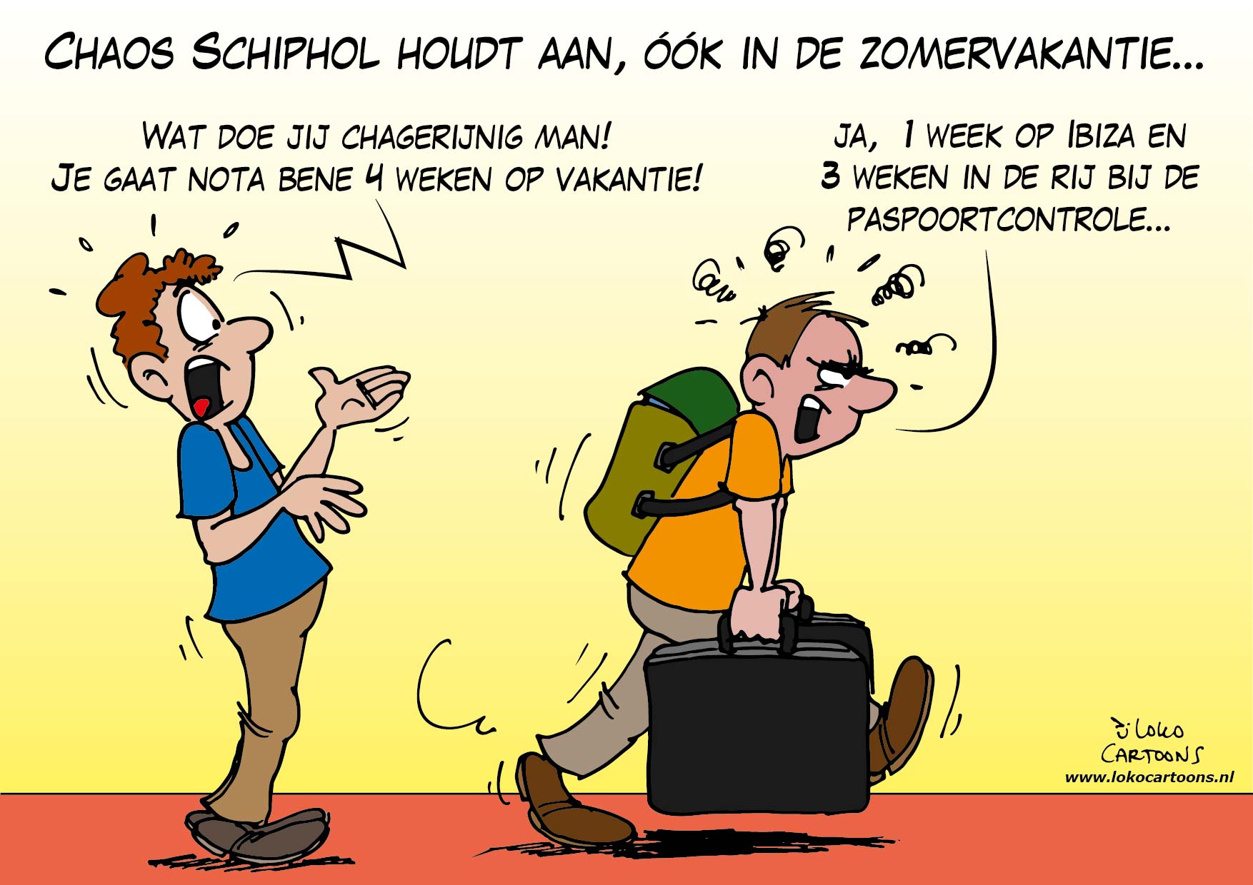 Chaos Schiphol houdt aan, óók in de zomervakantie…