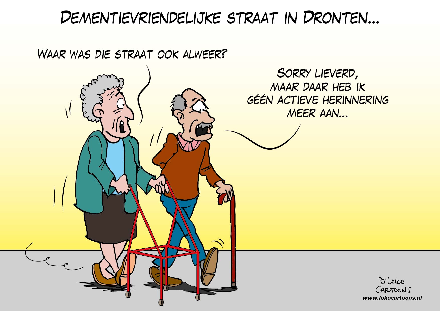 Dementievriendelijke straat in Dronten…