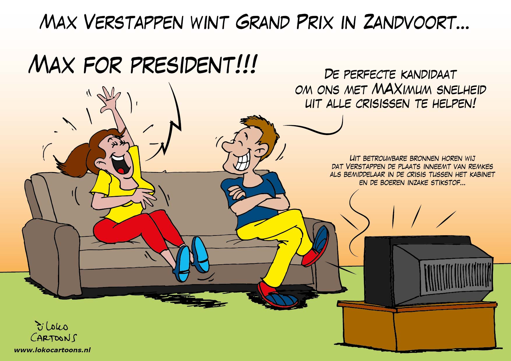 Max Verstappen wint Grand Prix Zandvoort…