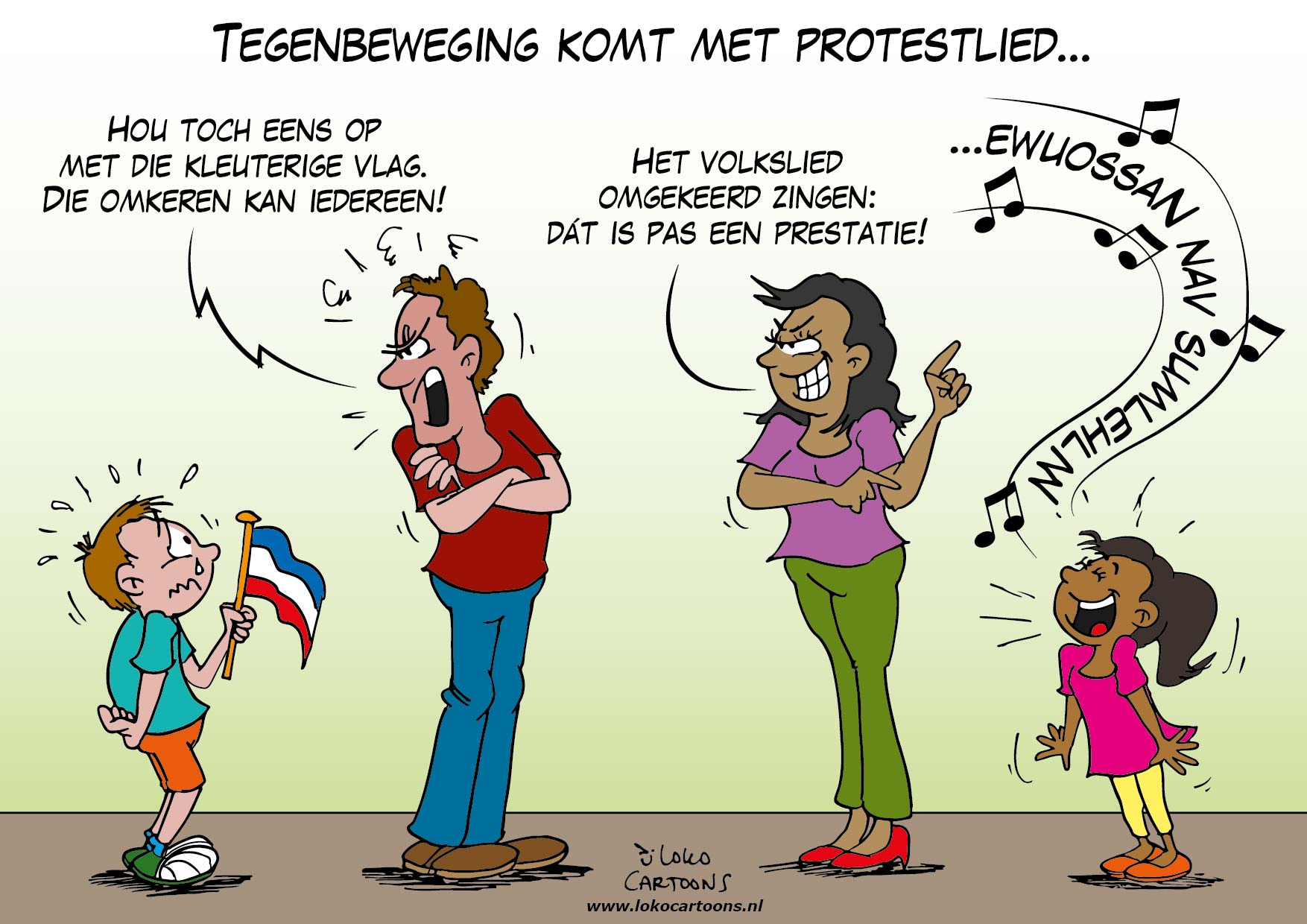 Tegenbeweging komt met protestlied…
