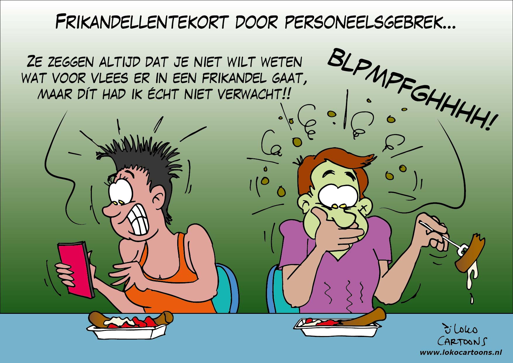 Frikandellentekort door personeelsgebrek…