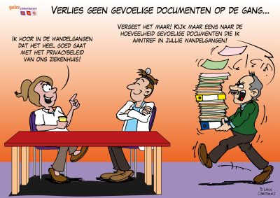 privacy avg dataveiligheid Verlies geen gevoelige documenten op de gang
