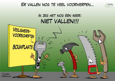 arbo veiligheid bijeenkomst cartoonverslag Loko Cartoons omgeving Nijmegen Arnhem