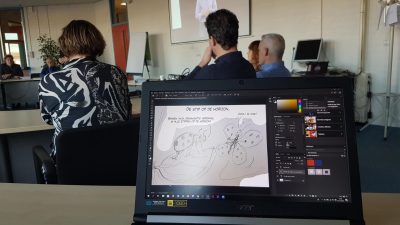 live cartooning cartoonverslag bijeenkomst Loko Cartoons omgeving Nijmegen Arnhem